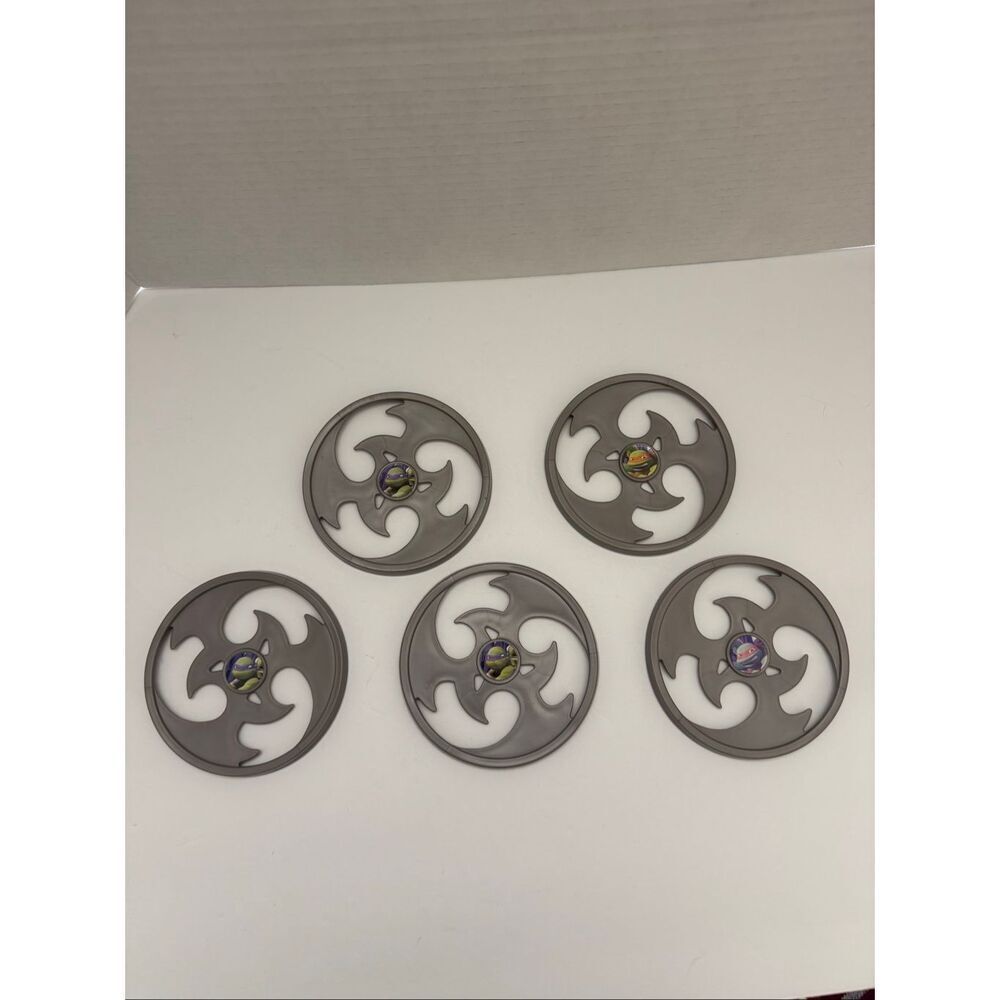 Teenage Mutant Ninja Turtles Build N Battle Combat Gear Throwing Discs Set of 5